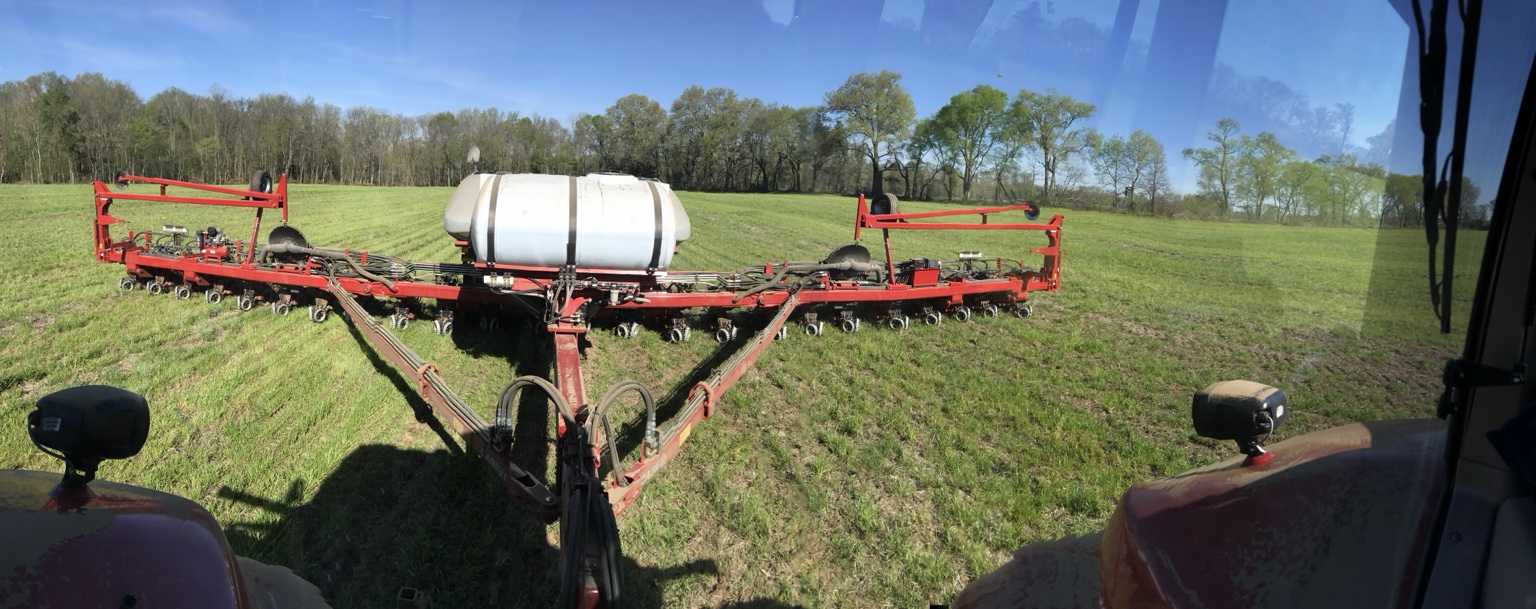 Planting equipment establishing cover crops in the field
